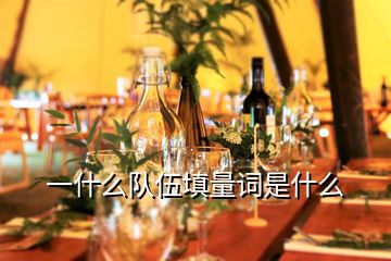 一什么隊伍填量詞是什么