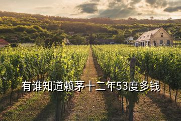 有誰(shuí)知道賴(lài)茅十二年53度多錢(qián)