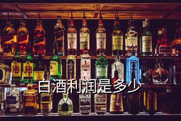 白酒利潤(rùn)是多少