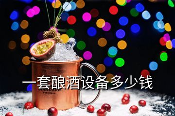 一套釀酒設(shè)備多少錢(qián)