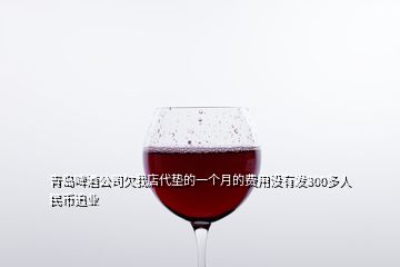 青島啤酒公司欠我店代墊的一個月的費(fèi)用沒有發(fā)300多人民幣追業(yè)