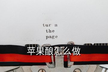 蘋(píng)果釀怎么做