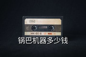 鍋巴機(jī)器多少錢
