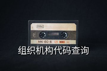 組織機構(gòu)代碼查詢