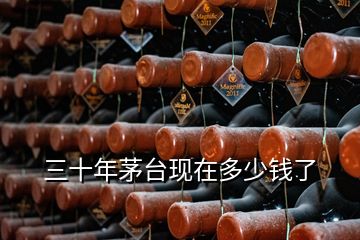 三十年茅臺現在多少錢了