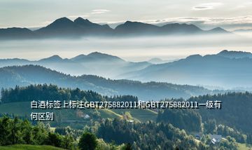 白酒標(biāo)簽上標(biāo)注GBT275882011和GBT275882011一級有何區(qū)別