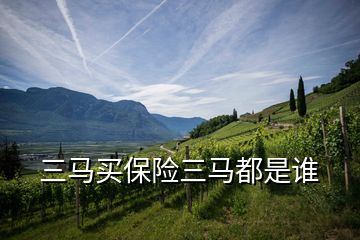 三馬買保險三馬都是誰