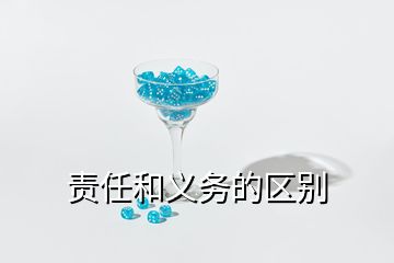 責任和義務(wù)的區(qū)別
