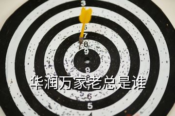華潤(rùn)萬家老總是誰