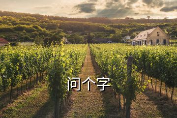 問(wèn)個(gè)字