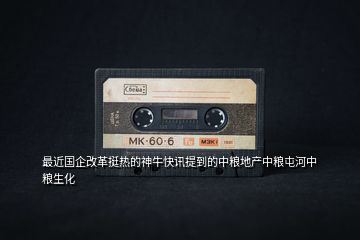 最近國(guó)企改革挺熱的神?？煊嵦岬降闹屑Z地產(chǎn)中糧屯河中糧生化