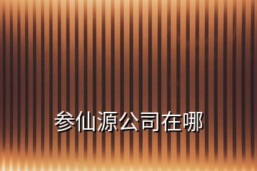 參仙源公司在哪