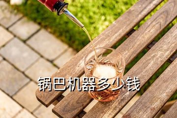 鍋巴機(jī)器多少錢