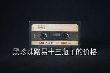 黑珍珠路易十三瓶子的價格