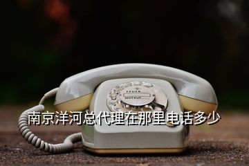 南京洋河總代理在那里電話(huà)多少