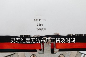 靈壽維嘉無(wú)紡布廠工資及時(shí)嗎