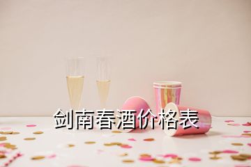劍南春酒價格表