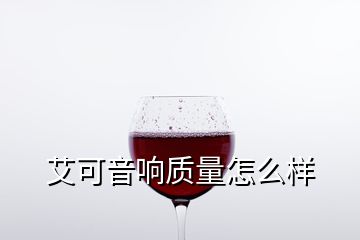 艾可音響質量怎么樣