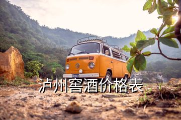 瀘州窖酒價(jià)格表