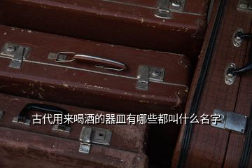 古代用來(lái)喝酒的器皿有哪些都叫什么名字