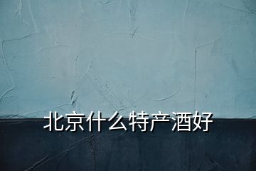 北京什么特產酒好