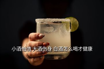 小酒怡情 大酒傷身 白酒怎么喝才健康