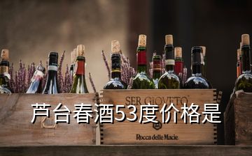 蘆臺春酒53度價格是