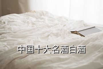 中國(guó)十大名酒白酒