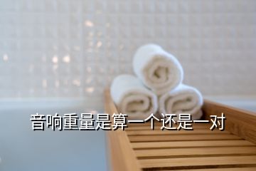 音響重量是算一個(gè)還是一對(duì)