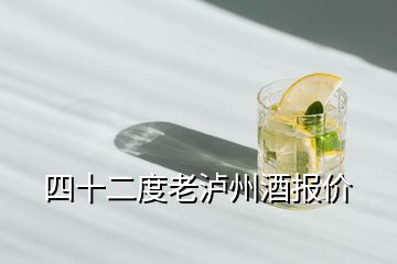 四十二度老瀘州酒報(bào)價(jià)