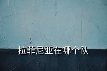 拉菲尼亞在哪個隊