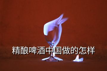 精釀啤酒中國(guó)做的怎樣