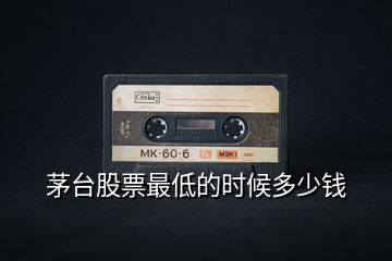 茅臺(tái)股票最低的時(shí)候多少錢(qián)