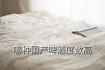哪種國產啤酒度數高