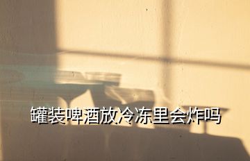 罐裝啤酒放冷凍里會(huì)炸嗎