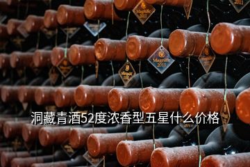 洞藏青酒52度濃香型五星什么價格
