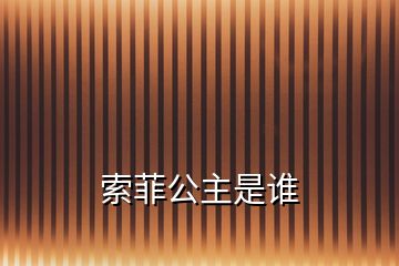 索菲公主是誰