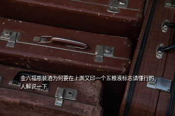 金六福瓶裝酒為何要在上面又印一個五糧液標(biāo)志請懂行的人解說一下