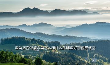 酒類調查做酒水類怎么樣什么品牌酒好加盟費便宜