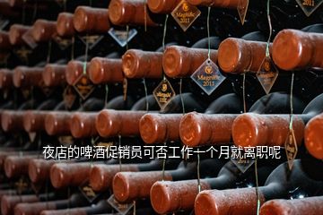 夜店的啤酒促銷員可否工作一個月就離職呢
