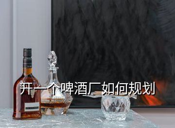 開(kāi)一個(gè)啤酒廠如何規(guī)劃