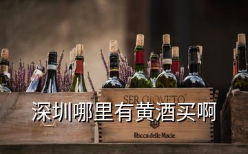 深圳哪里有黃酒買(mǎi)啊