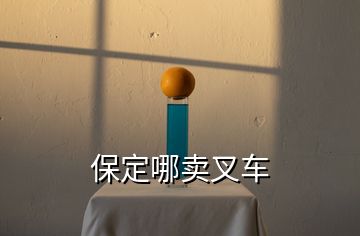 保定哪賣(mài)叉車(chē)