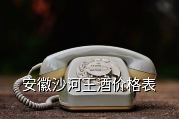 安徽沙河王酒價(jià)格表
