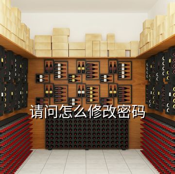 請(qǐng)問怎么修改密碼
