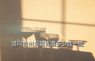請(qǐng)問(wèn)貴州洞藏青酒多少錢一甁