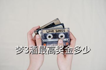 夢(mèng)3酒最高獎(jiǎng)金多少