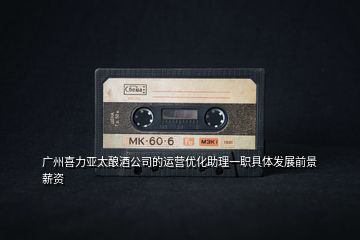 廣州喜力亞太釀酒公司的運(yùn)營優(yōu)化助理一職具體發(fā)展前景薪資