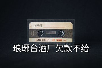 瑯琊臺(tái)酒廠(chǎng)欠款不給