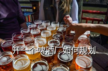 開一個啤酒廠如何規(guī)劃